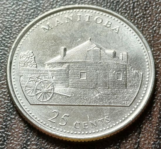 Канада 25 центов, 1992 Манитоба    ( 1-7-4 )