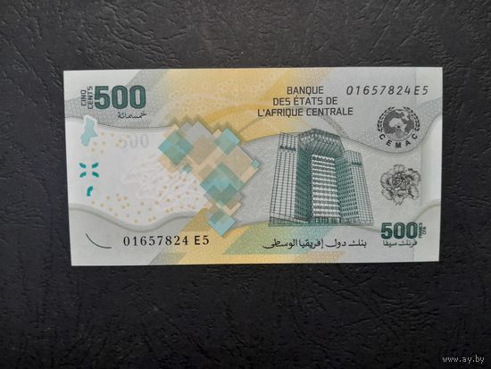 500 франков 2020 (2022) года. Центральная Африка. UNC.