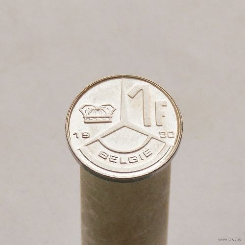 Бельгия 1 франк 1990 (Фламандская легенда BELGIE)