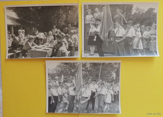 Фото "Пионерские лагеря", 1950-е гг. (18*12 см), цена за единицу