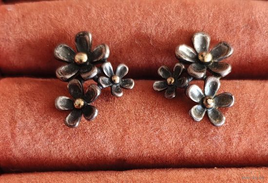Серьги-гвоздики, 925