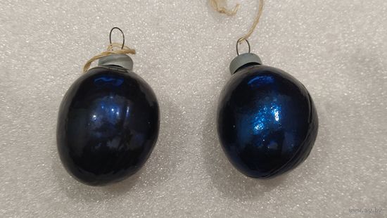 Игрушка елочная Слива 2 штук