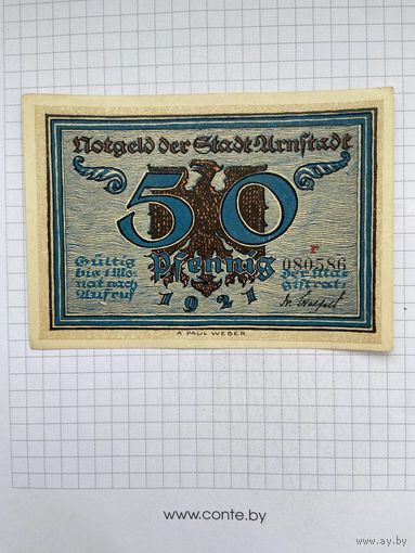 Нотгельд 50 пфеннигов Германия Урунштадт-0501