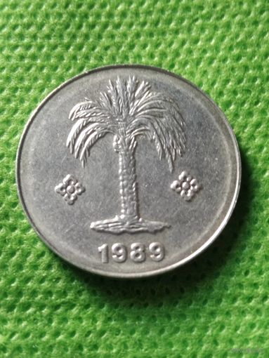 10. Распродажа! Алжир 10 сантимов, 1989 г. Нечастый год! UNC!