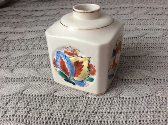 Чайница фарфор ЛФЗ цветы