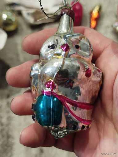 Ёлочная игрушка Сова,доктор Айболит,с рубля