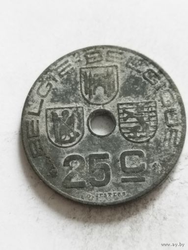 Бельгия 25 сентим 1943