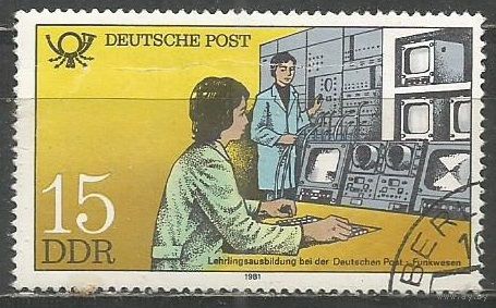 ГДР. Почтово-телеграфная служба. 1981г. Mi#2585.