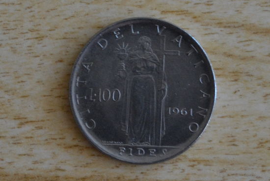 Ватикан 100 лир 1961