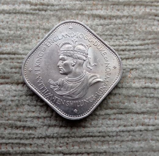 Werty71 Гернси 10 шиллингов 1966 Блеск 900 лет Нормандскому завоеванию