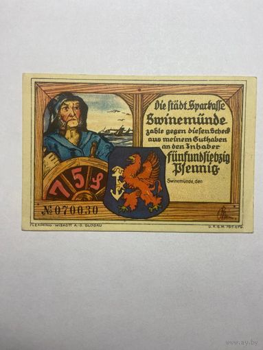 75 пфенингов (нотгельды) г. Германия.-1012