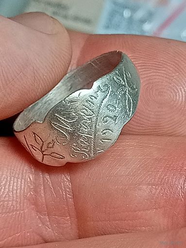 Перстень,серебро,с датой