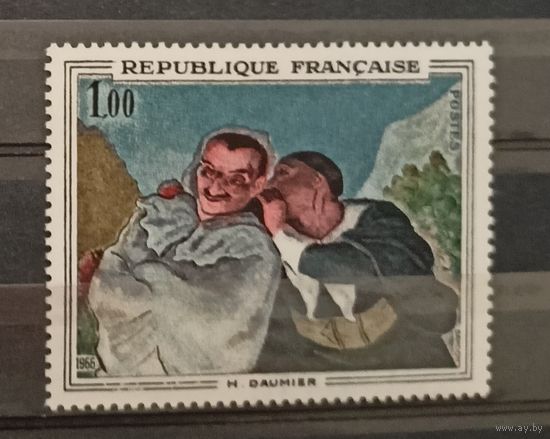 Франция** 1966 Живопись Оноре Домье  без наклеек и их следов