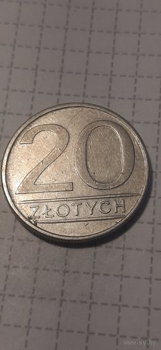 20 злотых Польша 1986 год