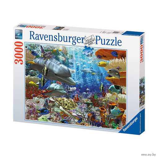 Пазлы Ravensburger(Германия) Подводный мир ,3000 элементов+специальный клей+коврик для собирания паззла.Соберемся всей семьей и соберем вместе.