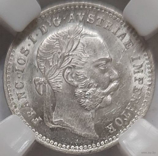 10 крейцеров 1872 MS-64