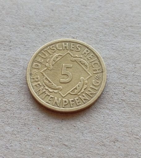 5 пфеннигов 1924 Е