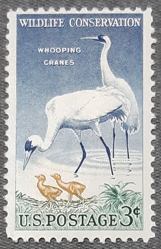 1957  Охрана дикой природы: "Американский журавль"  США