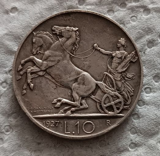 Италия 10 лир 1927