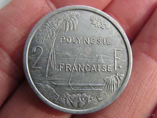 Французская Полинезия 2 франка, 1977. С 20 копеек. Распродажа коллекции. Смотрите другие лоты.