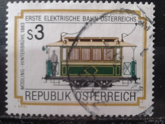 Австрия 1983 Вагончик трамвая 1883 г