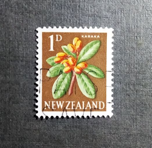 Марка Новая Зеландия 1967 год Цветы
