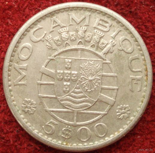 5 эскудо 1973 Мозамбик
