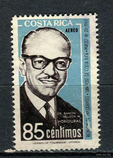 Коста-Рика - 1963 - Рамон Вильеда Моралес 85С - [Mi.637] - 1 марка. MH.  (Лот 57CL)