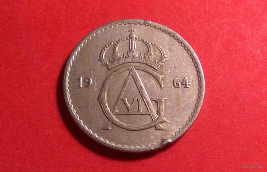 50 эре 1964. Швеция. Тираж 5.325.000!