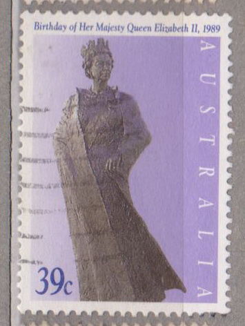 Королева Елизавета II Известные люди Личности Австралия 1989 год лот  10 63-я годовщина со дня рождения королевы Елизаветы II