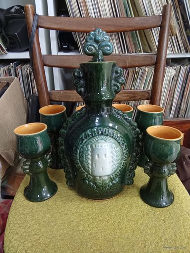 Набор Штоф и 6 рюмок Графин СССР