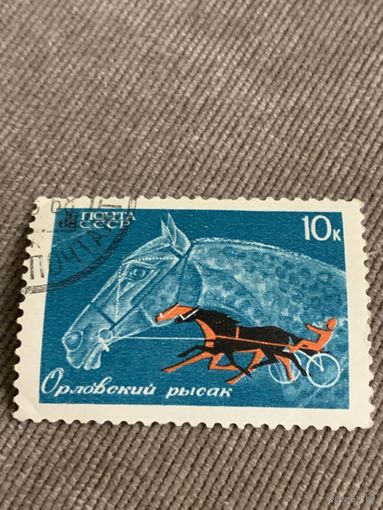 СССР 1968. Породы лошадей. Орловский рысак. Марка из серии