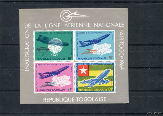 Того. Авиация. Основание авиакомпании Air Togo. Беззубцовый блок