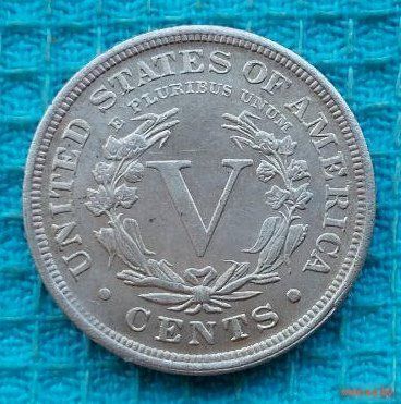 США 5 (V) центов 1891 года. Предложи свою цену или обмен!