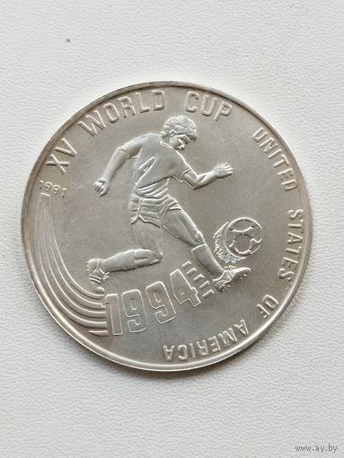 Камбоджа 20 риелей 1991 г. Чемпионат мира по футболу в США  1994 год.