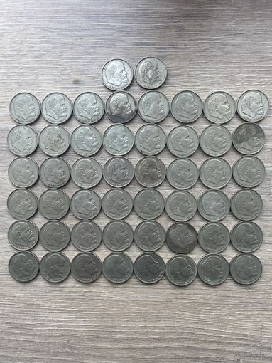 Большой лот 1 рубль ЛЕНИН 1870-1970 ГОД 50 ШТ С 1 РУБЛЯ