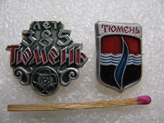 Значки. город Тюмень.