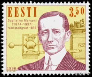 ЭСТОНИЯ 1996  Михель: 280 100 лет радио Г. Маркони **