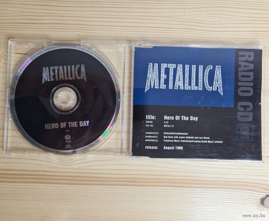 Metallica - Hero Of The Day (Promo CD, UK, 1996, лицензия)