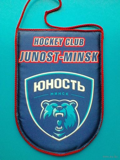 Вымпел - Хоккейный Клуб - "Юность" Минск - Размеры Вымпела - 13/20 см.