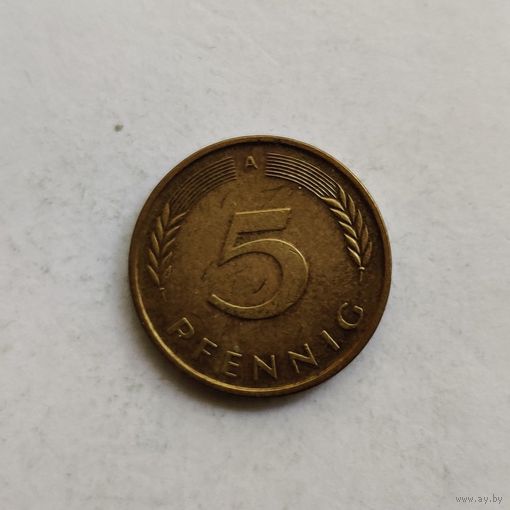 Германия 5 пфеннигов 1990 г.