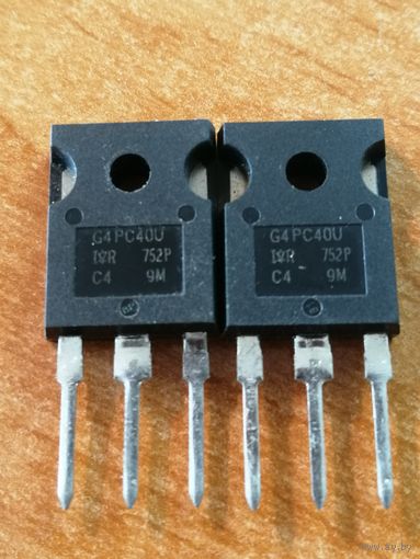 Транзистор IGBT, IRG4PC40U, N-канал, 2 шт, новые, цена за пару