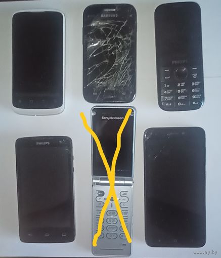 Телефоны на запчасти, цена за один