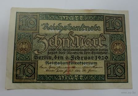 10 марок 1920г. Германия.