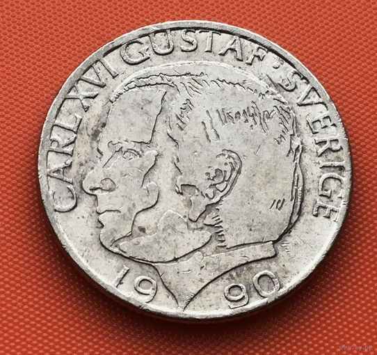 10-03 Швеция, 1 крона 1990 г.