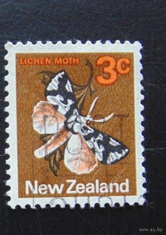 Новая Зеландия 1970 фауна Бабочка 3с