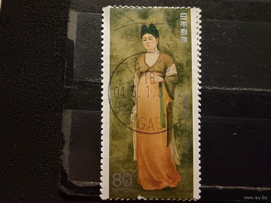 Япония 1995. Репродукция картины Окады Сабуросукэ