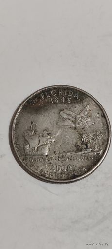США 1/4 доллар 2004 флорида