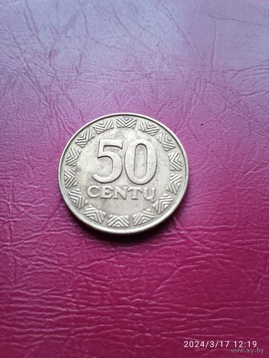 Литва 50 центов 1997