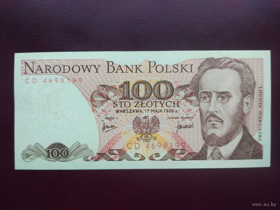 Польша 100 злотых 1976